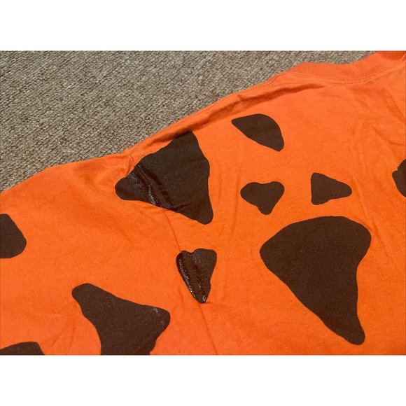 Vintage 90s XL The Flintstones Fred Flintstones Tuxedo AOP Single Stitch T-Shirt - Picture 10 of 10